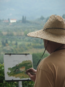 painting in tuscany